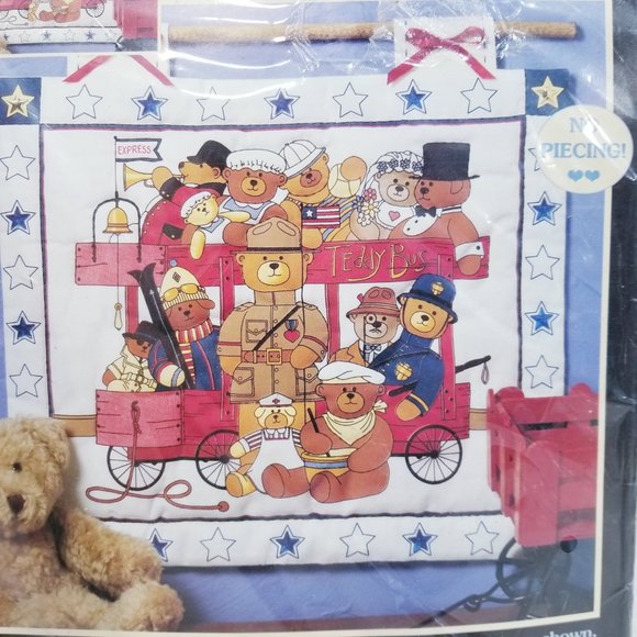 Quilties Mini Quilt Kit Teddies on Parade - New - Picture 3 of 7